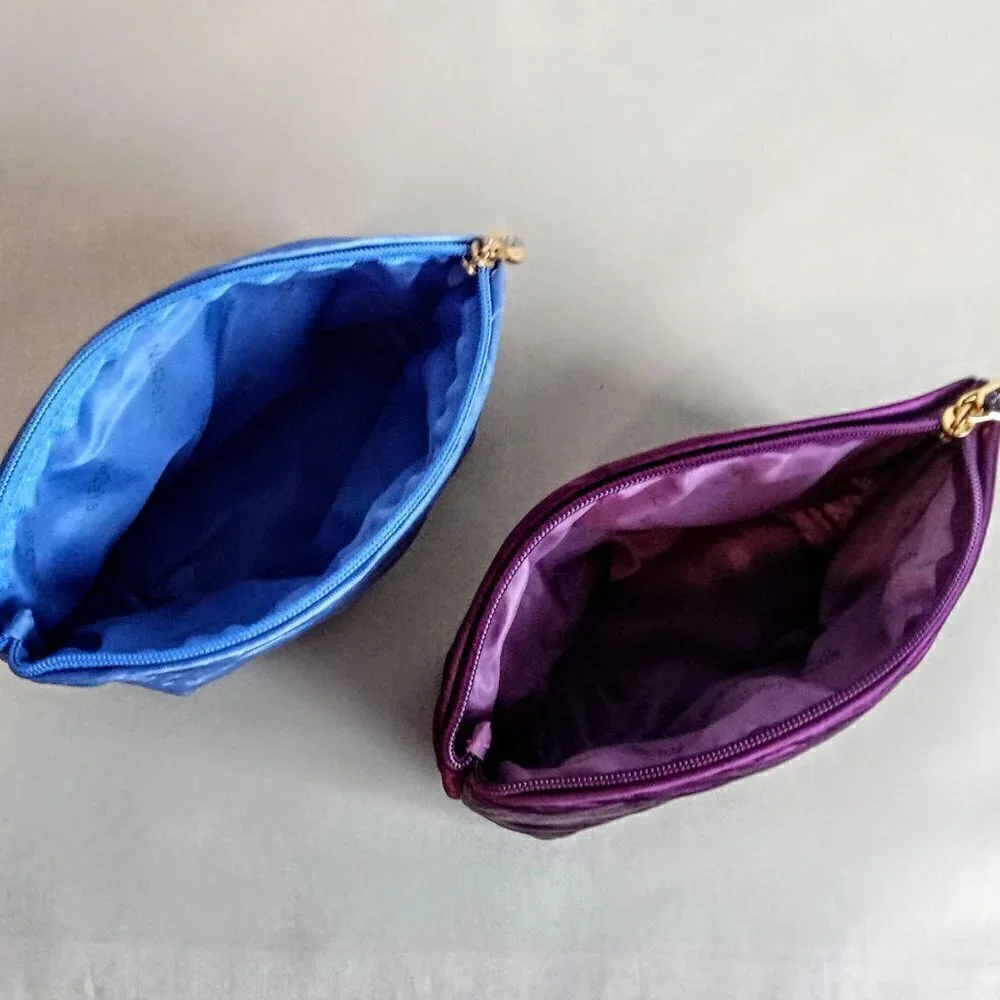 NaRaYa Pleated Cosmetic Bags - 2 Piece Set